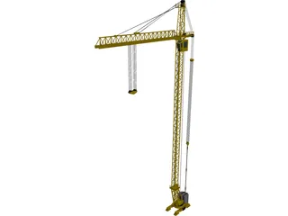 Tower Crane 3D Model preview