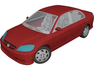 Honda Civic (2005) 3D Model preview