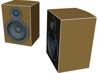 Speakers 3D Model preview