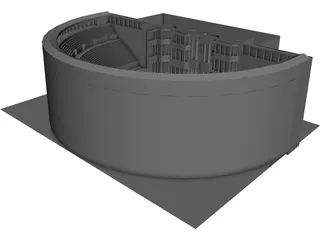 Bosra Ancient Theatre 3D Model preview