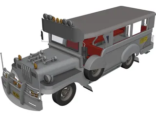 Jeep Philippines 3D Model preview