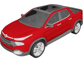 Fiat Toro 3D Model preview