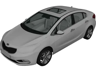 Kia Cerato Forte (2014) 3D Model preview