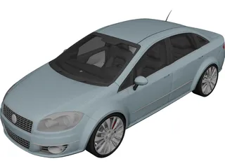 Fiat Linea (2007) 3D Model preview