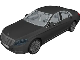 Mercedes-Benz S500 3D Model preview