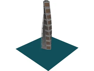 Turning Torso Tower Malmo 3D Model preview