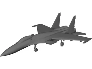 Sukhoi Su-37 Flanker 3D Model preview
