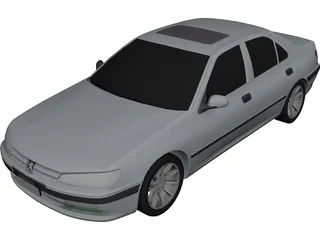 Peugeot 406 3D Model preview