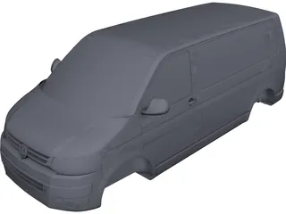 Volkswagen Transporter T5 3D Model preview