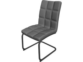 Soft Business Chair 3D Model preview