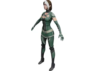 X-Men Rogue 3D Model preview