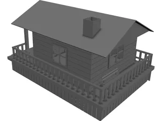 Hunter Cabin 3D Model preview