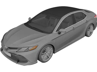 Toyota Camry Hybrid (2018) 3D Model preview
