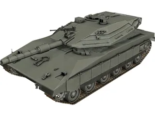 Merkava IV 3D Model preview
