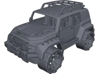 Toyota FJ Cruiser Toy 3D Model preview