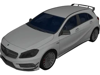 Mercedes-Benz A45 AMG 3D Model preview