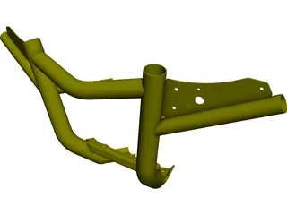 Yamaha Raptor Front Bar Carry 3D Model preview