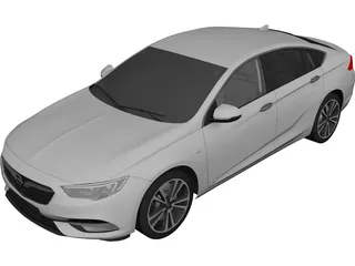 Opel Insignia (2018) 3D Model preview