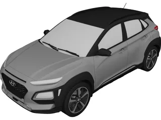 Hyundai Kona (2018) 3D Model preview