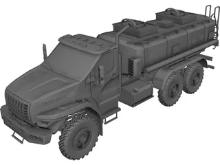 Ural Next Fuel Truck 3D Model preview