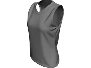 Volleyball Jersey 3D Model preview