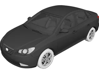 Hyundai Accent (2011) 3D Model preview