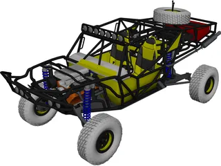 Trophy Truck 3D Model preview