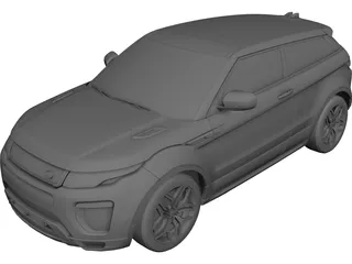 Land Rover Evoque (2018) 3D Model preview