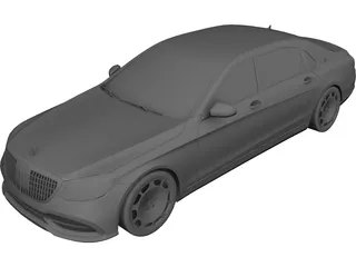 Mercedes-Maybach S 650 (2018) 3D Model preview