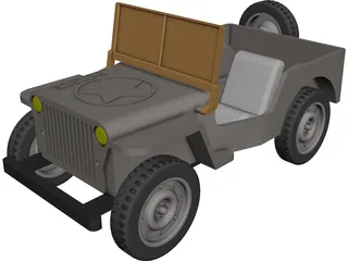 Jeep Wrangler 3D Model preview