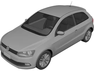 Volkswagen Polo (2013) 3D Model preview