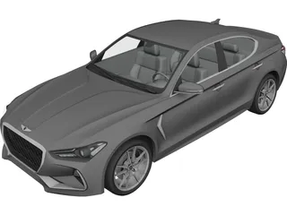 Genesis G70 (2018) 3D Model preview