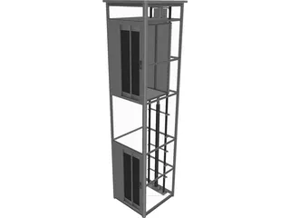 Elevator 3D Model preview