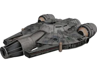 YT-1760 Freighter 3D Model preview