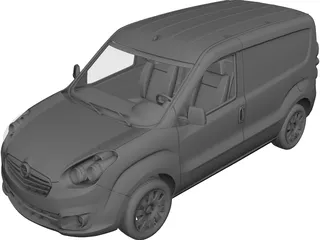 Opel Combo SWB Cargo (2015) 3D Model preview