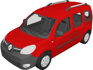 Renault Kangoo Passenger (2014) 3D Model preview