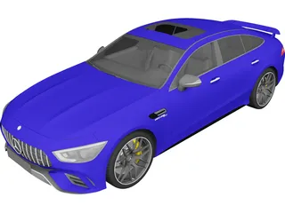 Mercedes-AMG GT 63 S 4MATIC+ 4-Door Coupe (2019) 3D Model preview