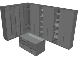 Closet 3D Model preview