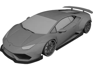 Lamborghini Huracan (2017) 3D Model preview