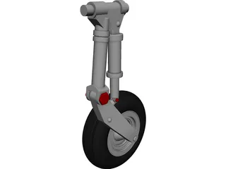 IAR 99 Main Landing Gear 3D Model preview