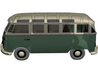 Volkswagen Transporter T1 3D Model preview