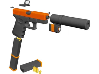Glock 3D Model preview