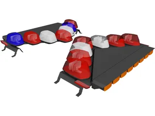 Vector Lightbar 3D Model preview