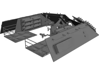 Turret RhM Waffentragger 3D Model preview