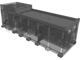 Train Station 3D Model preview