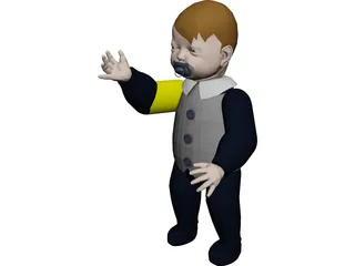 Baby Gala 3D Model preview