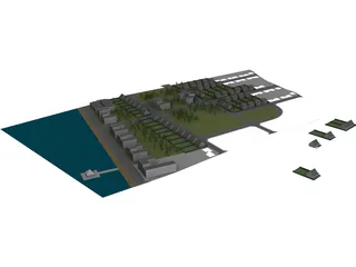 City Block 3D Model preview