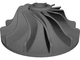 Impeller 3D Model preview