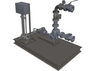 Pump 3D Model preview