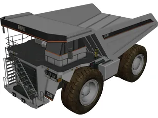 Mining Dump Truck 3D Model preview